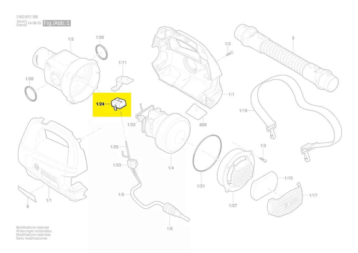 Interrupteur marche arrêt réf. 1 607 200 31U